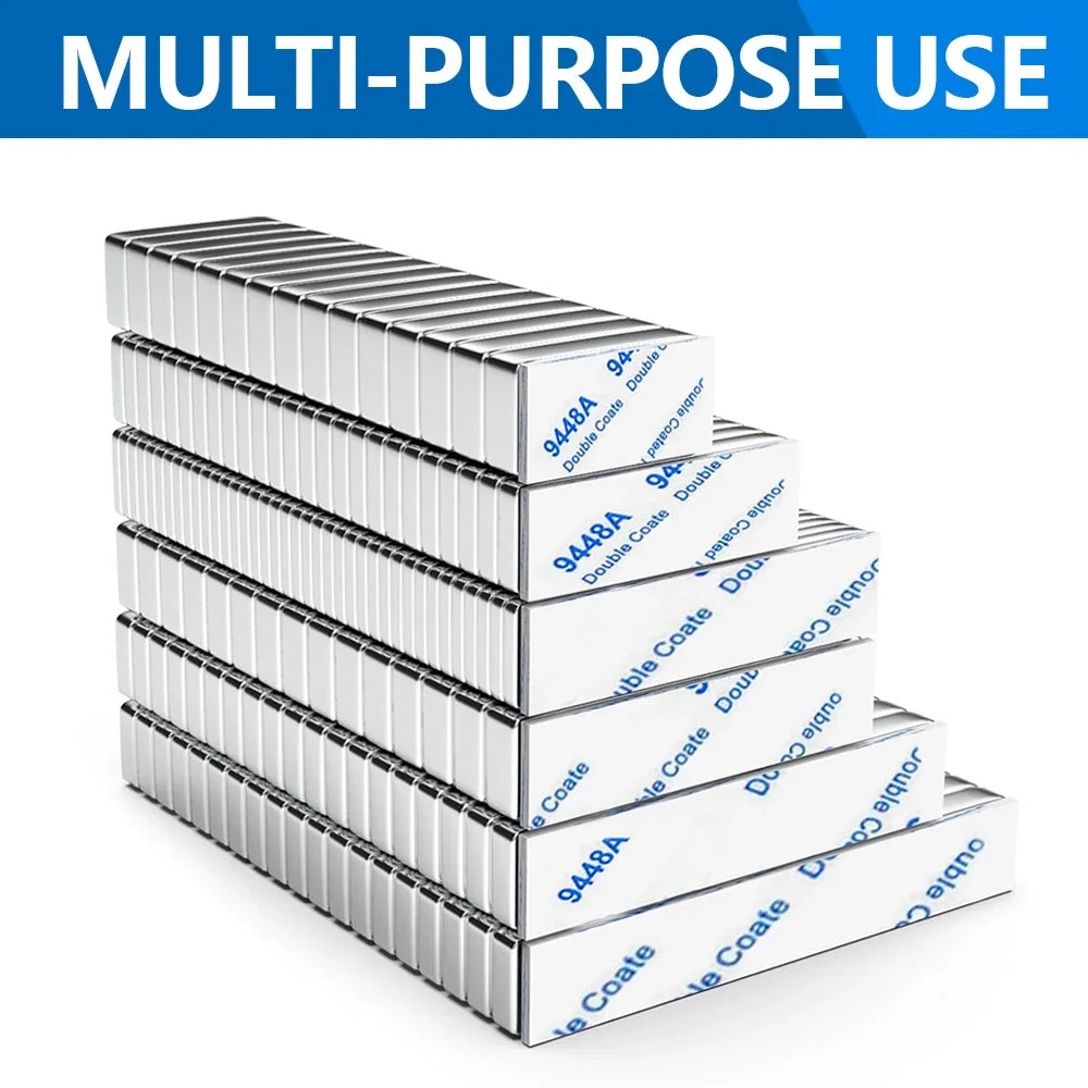 N35 Small Round Neodymium Magnets with Adhesive - Super Strong Rare Earth Disc Magnets