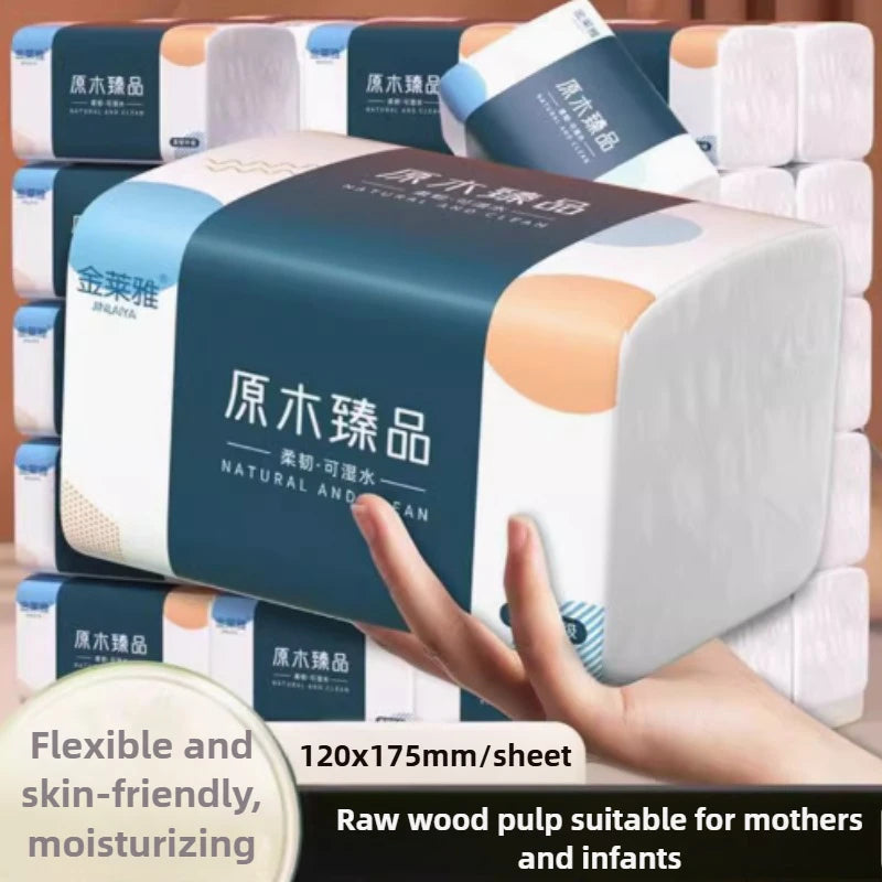 10 packs 420 portable environmentally friendly non fluorescent native wood pulp tissue papers oft five layer facial tissue paper
