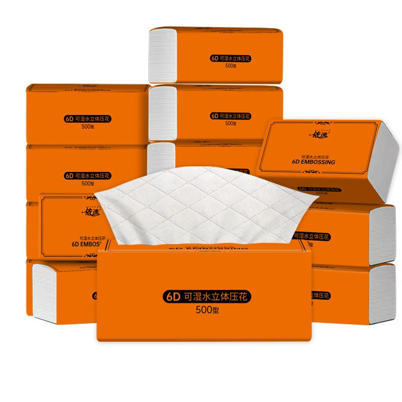 20-Pack Tissue Rolls, 420 Sheets, Skin-Friendly Tissue Paper, Value Pack for Home Use, Dual-Purpose for Dry and Wet Applications