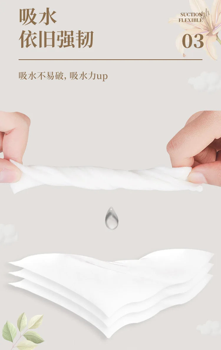 3-Pack Facial Tissues - 110 Sheets 3-Layer Virgin Wood Pulp | Household Napkins