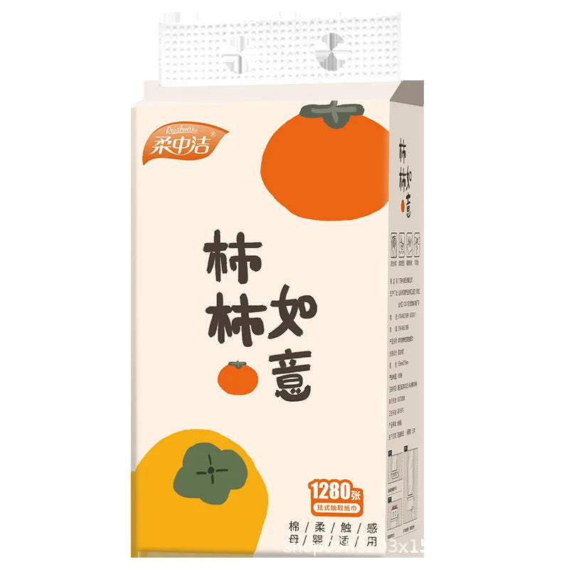 1280 Oversized Bags Of Tissue Paper, Soft And Suitable For Mother And Baby, Household Toilet Paper, Toilet Paper, Napkins