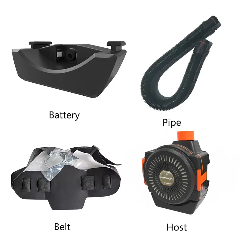 SAFEUP Professional Auto-Darkening Welding Helmet with PAPR Air Purifying System