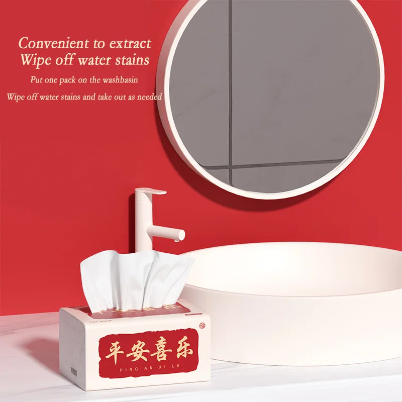 30 large packs of toilet paper can be wet water pliable log affordable pack tissues napkins 5 layer thickened embossed