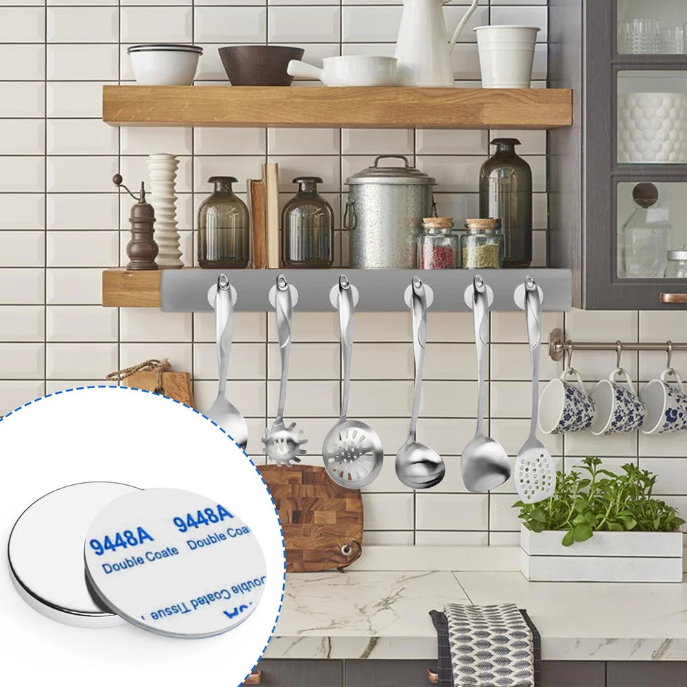N35 Neodymium Magnets with Double-Sided Adhesive - Super Strong Rare Earth Disc Magnets