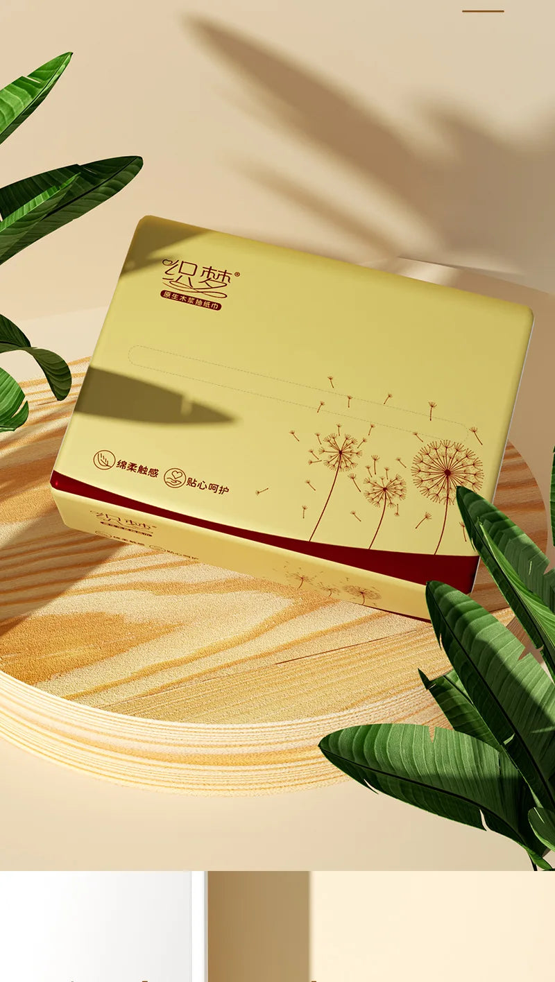 10-40 Small Packs Of Wood Pulp Paper, 4 Layers Thick, 160 Sheets/pack, 40 Packs/pack, Napkins, Tissue Paper, Toilet Paper