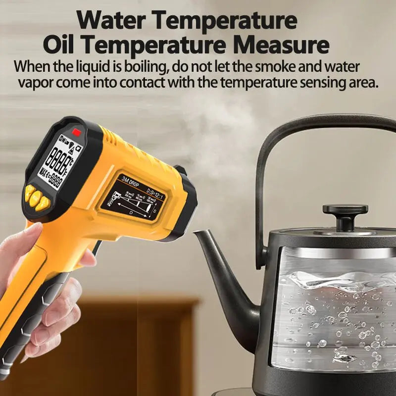 Digital Infrared Thermometer -50~600°C | Non-Contact Laser Temperature Gun Pyrometer