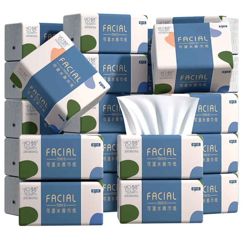 280 Sheets Portable Toilet Paper Pack 4 Layers per Sheet Household Facial Tissue Toilet Paper Hand Towel - Bulk Pack