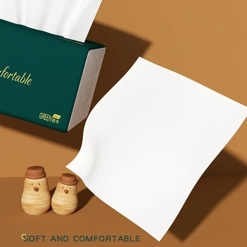 25 Boxes Premium 4-Layer Facial Tissues - 7000 Sheets Bulk Pack