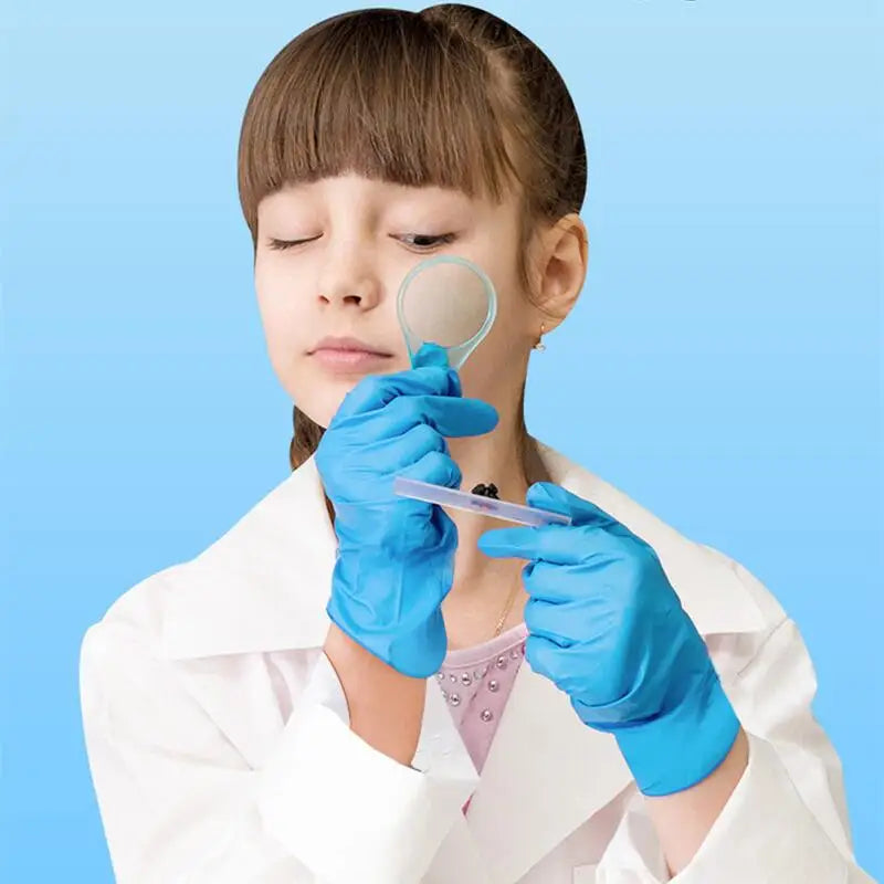 Kids Disposable Nitrile Gloves - Powder Free Latex Free for Cleaning Crafting Painting Gardening