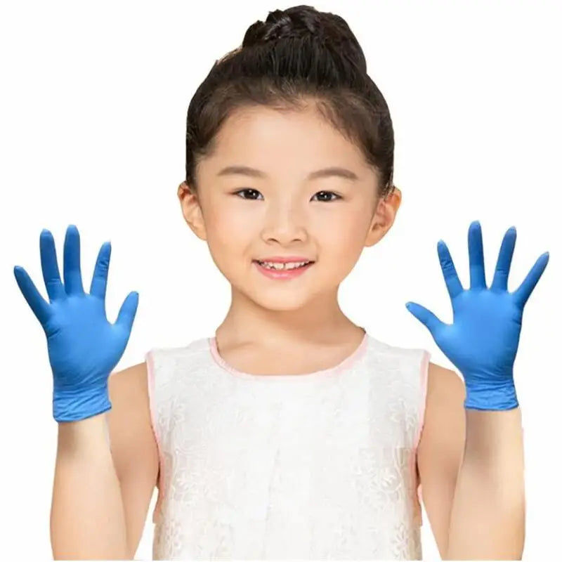 Kids Disposable Nitrile Gloves - Powder Free Latex Free for Cleaning Crafting Painting Gardening