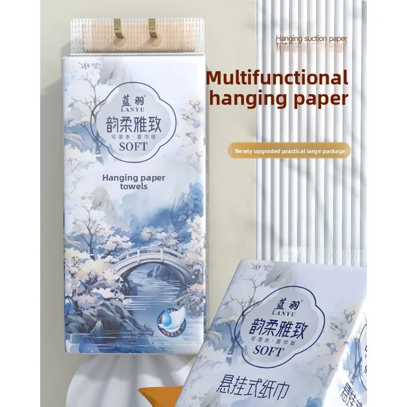 1 Piece 265 Draws; Hanging Tissue Paper; Large Sized Toilet Paper For Household Use; Add Quantity To Pack Tissue Paper