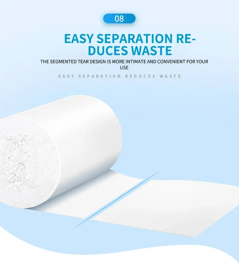 12 Rolls of Full Box of Roll Paper Five Layers of Thickened Core Roll Toilet Paper Toilet Paper