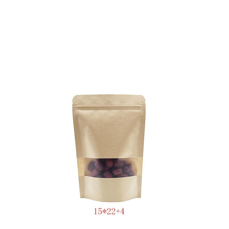 Kraft Paper Frosted Window Food Bag (Inventory stocks: 127,000 stocks)
