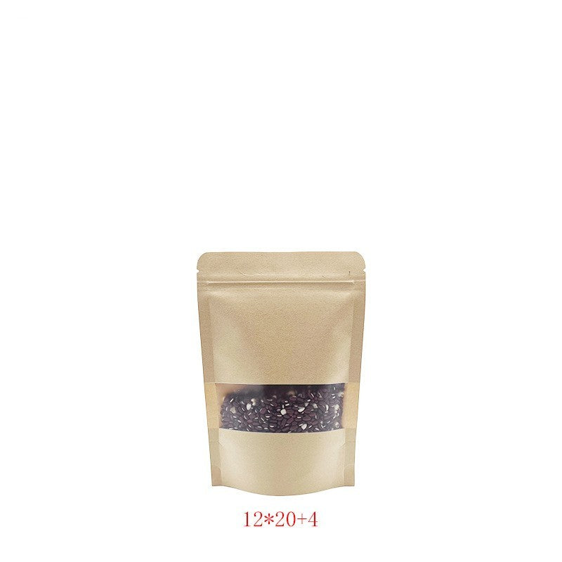 Kraft Paper Frosted Window Food Bag (Inventory stocks: 127,000 stocks)