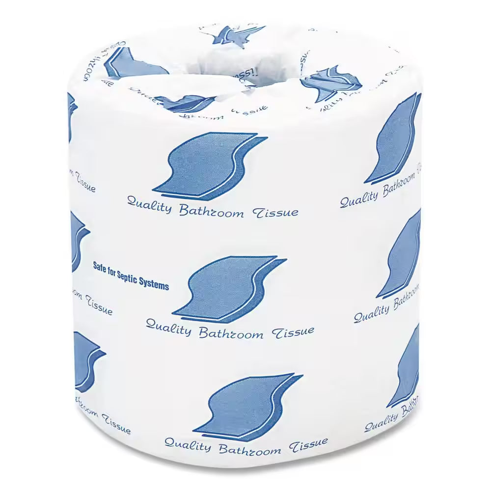 2-Ply White Toilet Paper Septic Safe (420 Sheets/Roll, 96 Rolls/Carton)