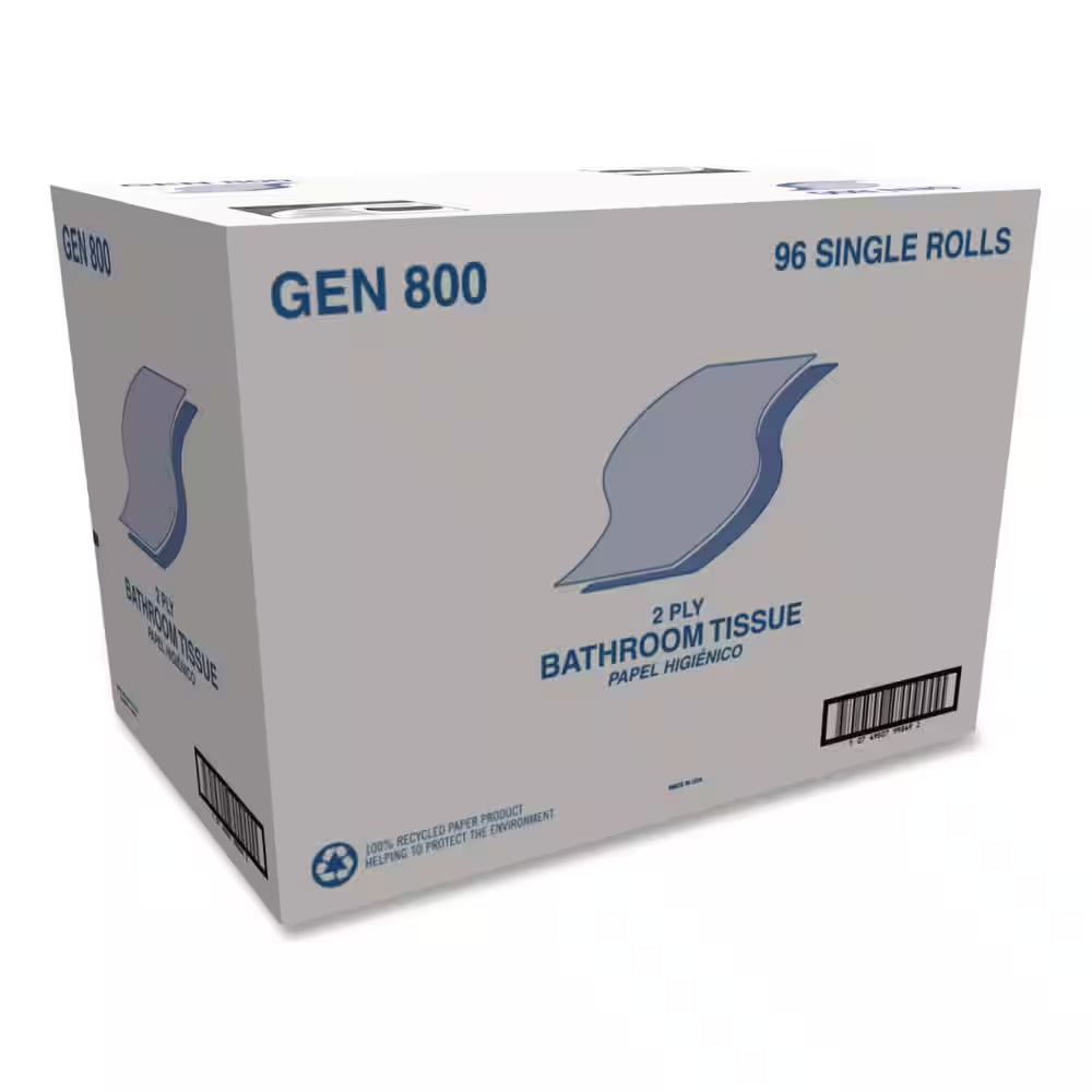 2-Ply White Toilet Paper Septic Safe (420 Sheets/Roll, 96 Rolls/Carton)